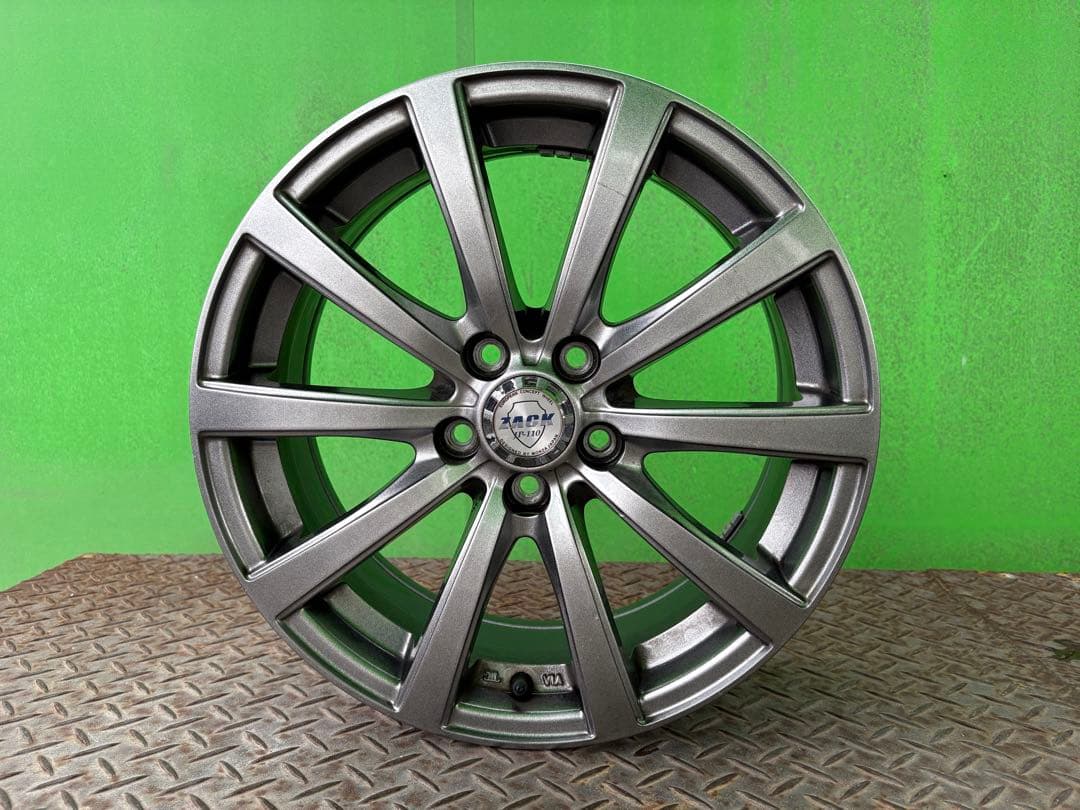 16インチ 6.5J ホイール 4本セット　ガンメタリック PCD100